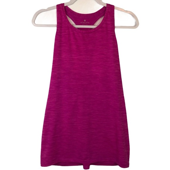 ATHLETA sz S Racerback Hot Pink Sleeveless TOP yoga workout athletic athleisure - Picture 3 of 9